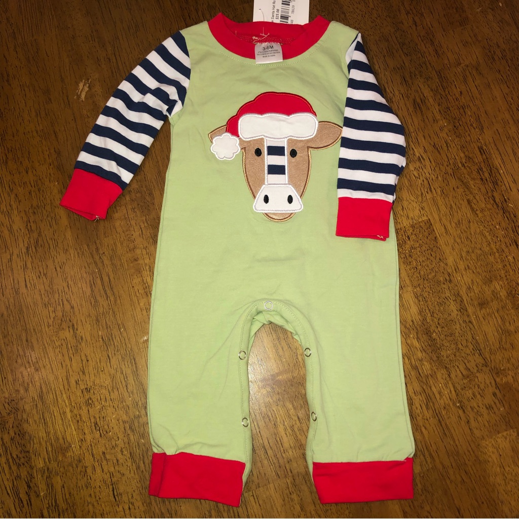 Nwt Santa Hat Cow Jumper